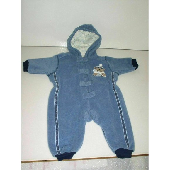 Premier Baby Unisex 2 Piece Hooded Winter Wear Travel Suit Blue Size 0-3 Months - Picture 8 of 12